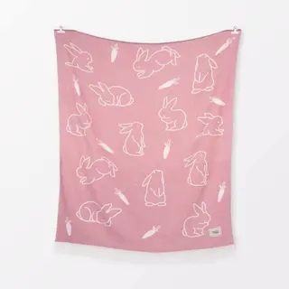 Kuscheldecke Easter Bunnies Rosa